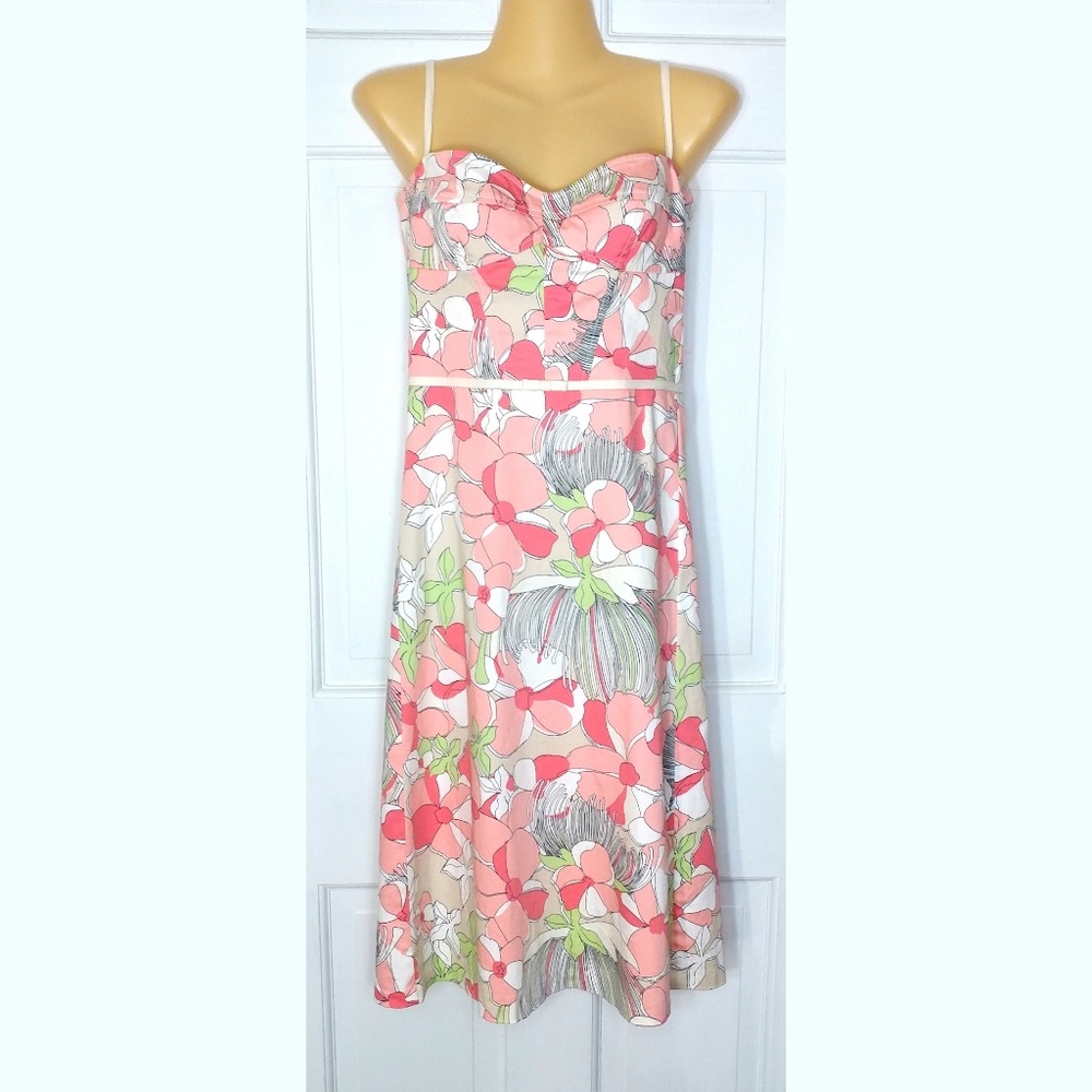 Tahari Floral Fully Lined Dress 14 *MINT*